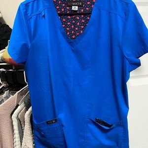 Koi royal blue scrub top and bottom.